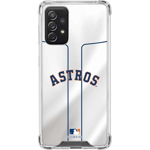 MLB Houston Astros Jersey Galaxy A72 5G Clear Case